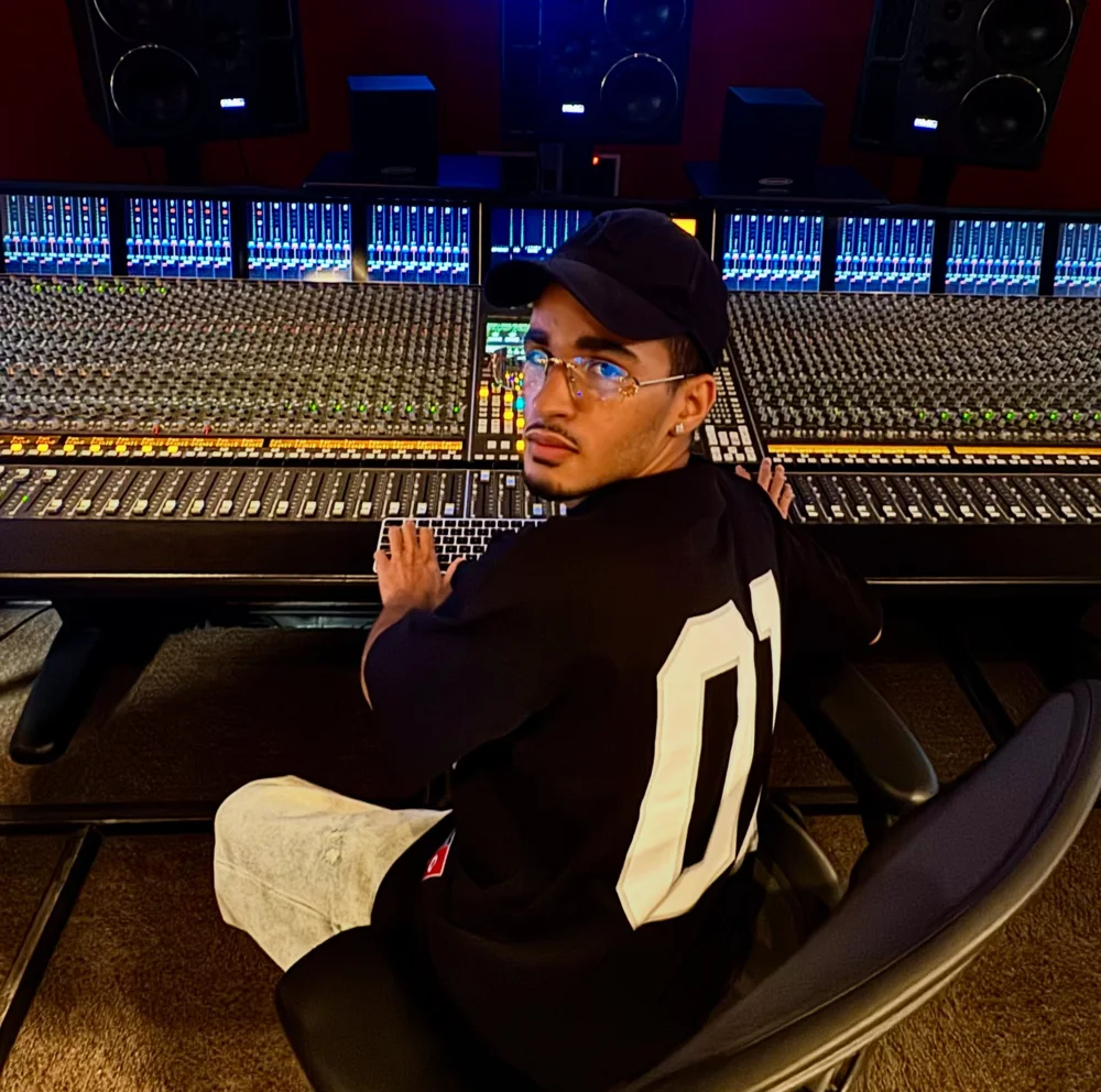 GH Beatss in the studio at the mixing console